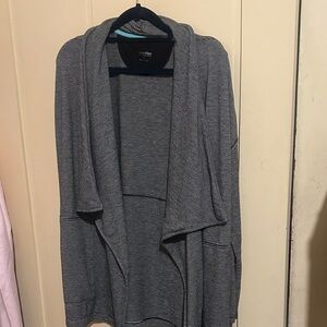 Calvin Klein Charcoal Open-Front Cardigan with Pockets
